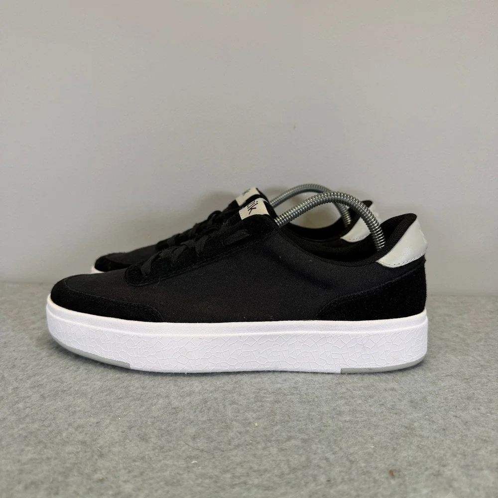 Kizik Prague Women Shoe Size 7.5 Black Canvas Hands Free Step In Comfort Sneaker
